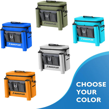 Waterproof Kayak Seat Back Cooler - Portable Ice Chest and Cooler Bag for Kayaking, Camping, and Beach Use