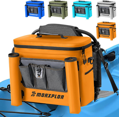 Waterproof Kayak Seat Back Cooler - Portable Ice Chest and Cooler Bag for Kayaking, Camping, and Beach Use