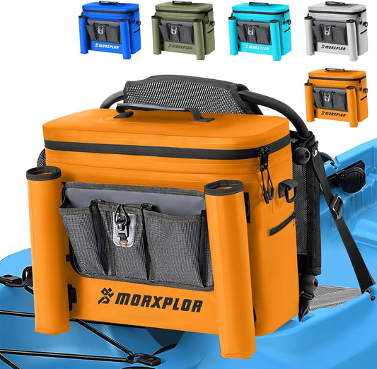 Waterproof Kayak Seat Back Cooler - Portable Ice Chest and Cooler Bag for Kayaking, Camping, and Beach Use