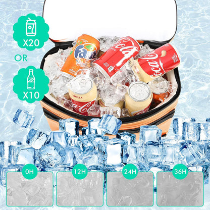 Waterproof Kayak Seat Back Cooler - Portable Ice Chest and Cooler Bag for Kayaking, Camping, and Beach Use